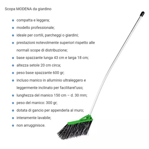 Scopa giardino con manico - giardino,