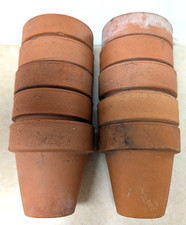 Set di 10 vasi in terracotta