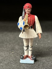 Soldatini Con bandiera E Tromba  AOHNA MADE IN GREECE SCALA  1:32