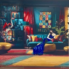 Moramarco Gianni - Hot Stuff Baby - 98X98 Fine Art Giclée ritoccata a mano