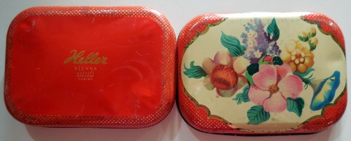 Vintage scatola latta heller - vintage,