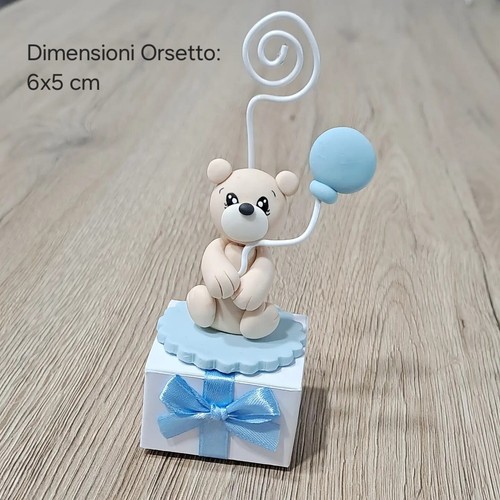 Bomboniera orsetto maschietto - bomboniera,