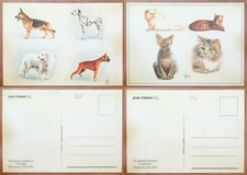 POSTE ITALIANE - Gli animali domestici - I CANI - I GATTI 1993/94 - 2 CARTOLINE