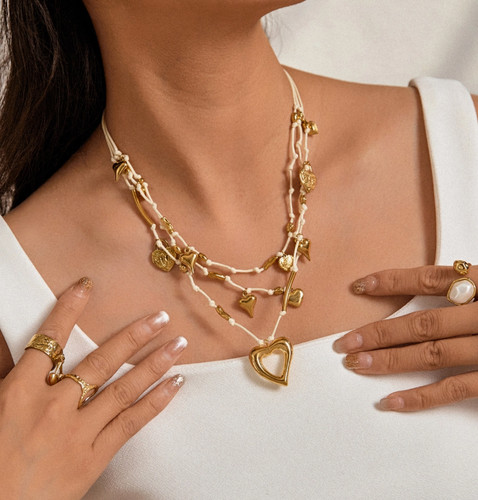 Collana più fili - collana, a