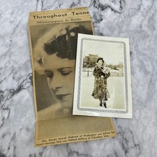 1934 Foto e articolo Mrs