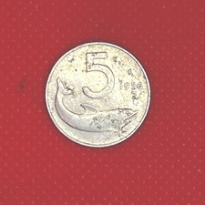 5 LIRE 1956 DELFINO - Cinque