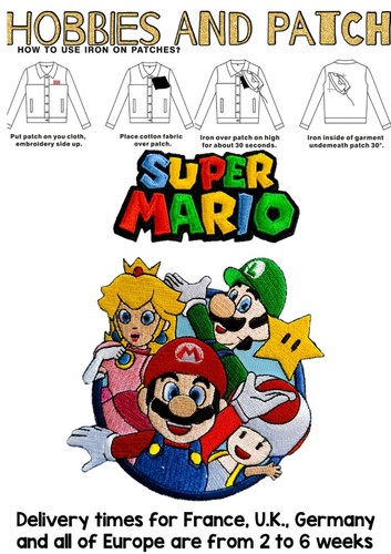 Set patch super mario logo - 2,