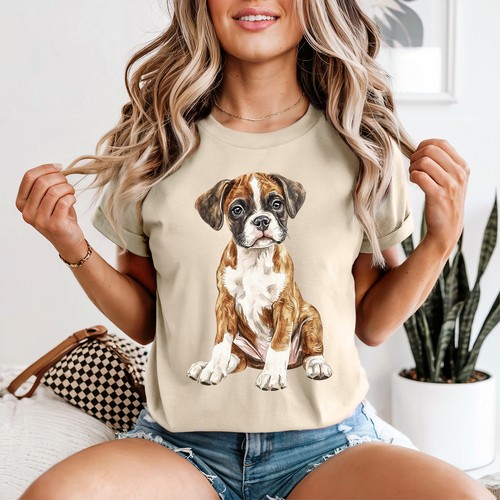 Boxer acquerello cucciolo