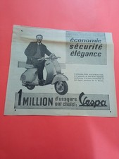 PUBBLICITA'  1955 1,000,000 MILIONE VESPA PIAGGIO ECONOMIA ELEGANZA ADV WERBUNG