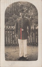 Foto, WW1, soldato con elmo