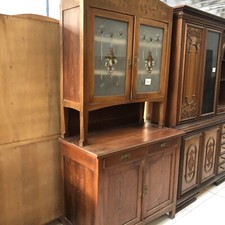 Antica credenza doppio corpo - credenza,