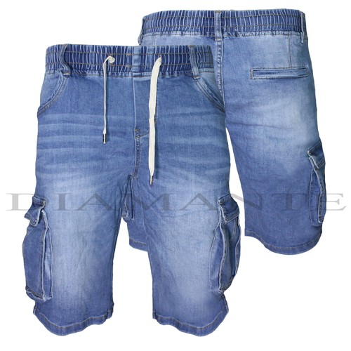 Bermuda uomo cargo jeans denim - uomo,