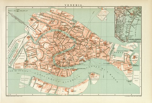 Venezia italia mappa - venezia,