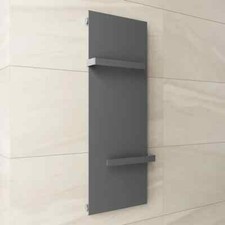 Termoarredo bagno Design minimal moderno 1804x452 antracite con portasalviette