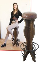 sgabello da bar bancone antico