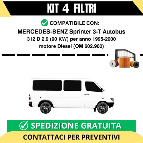 Kit filtri tagliando per - 4,