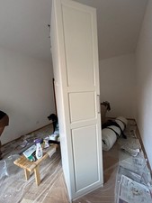 pax ikea, Struttura per guardaroba, bianco, 50x58x236 cm +Anta, bianco, 50x195 c