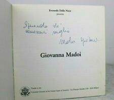Everardo Dalla Noce presenta GIOVANNA MADOI Libretto BROCHURE Dipinti Libro