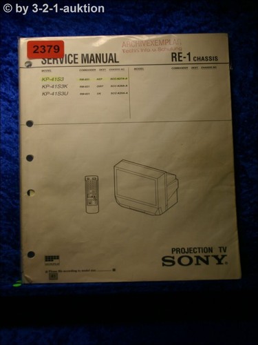 Manuale servizio sony - servizio, kp