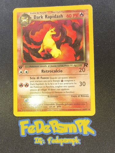Carta pokemon dark rapidash - pokemon,