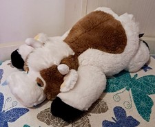 Peluche pupazzo mucca Trudi lunga 40 cm collezione