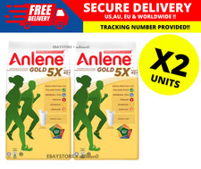 2 X ANLENE GOLD 5X Latte in Polvere 600g per Adulti 45+ Ossa più Forti