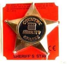 Distintivo sceriffo metal look - distintivo,