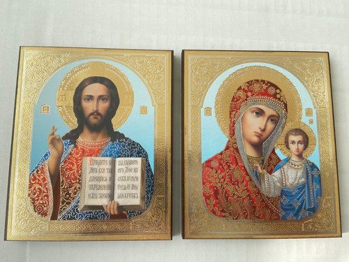 Coppia icona cristiana