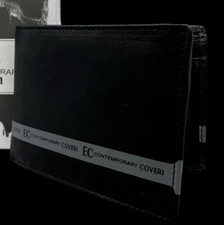 Portafoglio uomo nero in vera