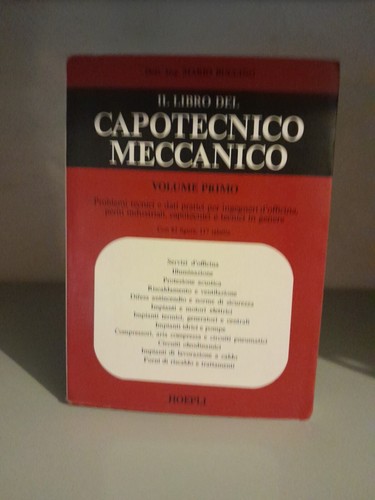 Libro del capotecnico - il,
