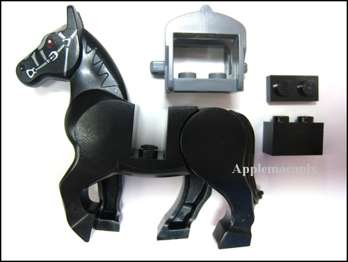 Lego cavallo nero signore - cavallo,