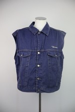 DIESEL GIUBBINO GILET JEANS COTONE UOMO Tg XXL MAN VINTAGE JACKET COTTON DENIM