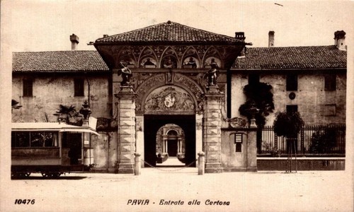 Pavia certosa entrata - certosa, entrata,