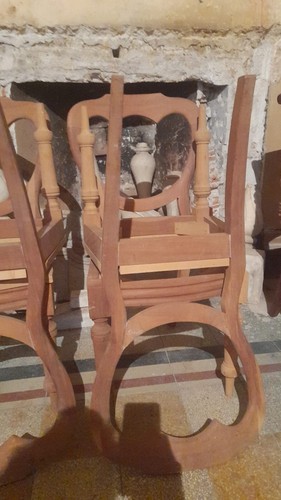 Gruppo sei solide sedie - di, in