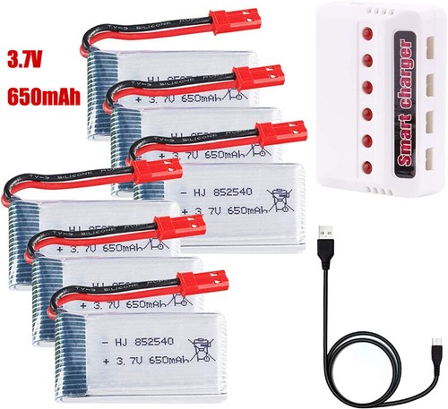 6pcs batteria 3 7v - li-po, 3.7v