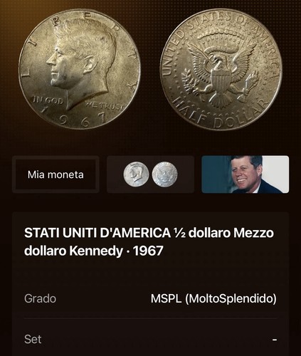 Half dollar 1967 kennedy mezzo - half,