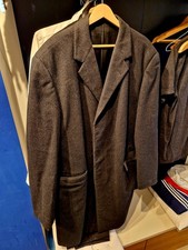 Cappotto Vintage Herbertz Bock (54-56) Cappotto di Qualità, Originale Inglese Anni 80