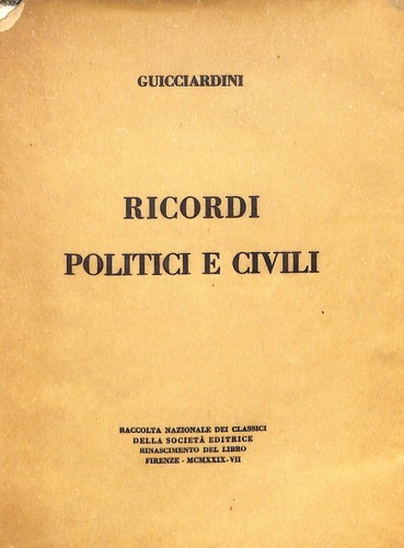 Ricordi politici civili - politici,
