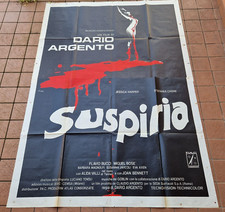 SUSPIRIA DARIO ARGENTO HORROR POSTER FILM ITALIANO 2P PRIMA USCITA 1977