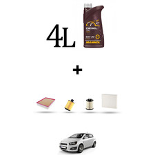 HOFFCAR Kit tagliando 4 FILTRI