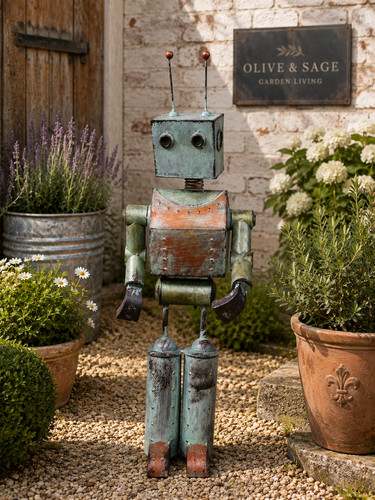 Robot metallo milo - in, "milo"