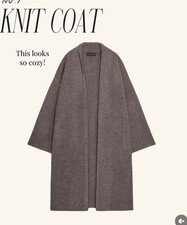 Cappotto Zara in maglia di