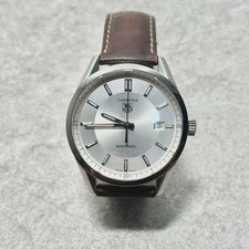 TAG Heuer Carrera calibro 5 WV211A-2 automatico 39 mm quadrante argento con cinturino NATO