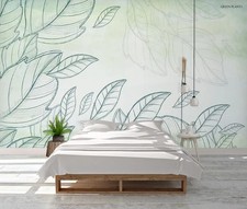 Carta da parati 3D foglie