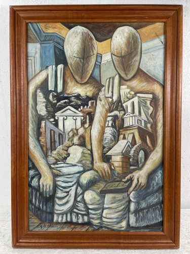 Giorgio chirico olio - chirico, su