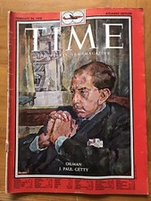 Time Magazine 1958 Oilman J