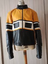 gaman Kenny Roberts leather jacket giubbotto pelle uomo 48 50 s m vintage moto
