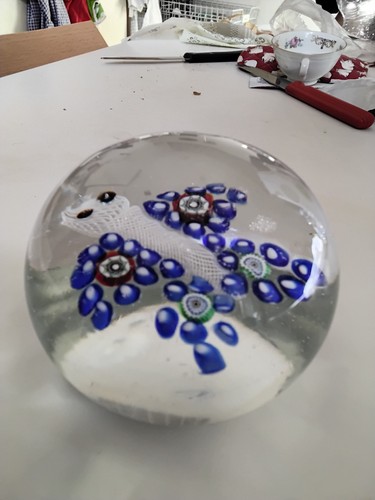 Fermacarte sfera vetro - vetro, di
