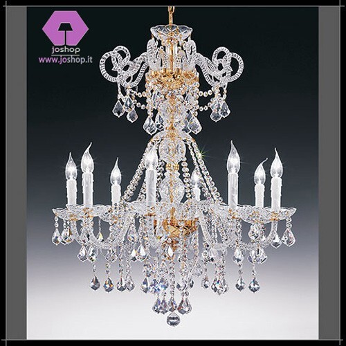 Lampadario cristallo luci - lampadario, 8