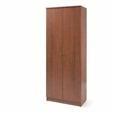 Scarpiera gabriella mobile alto in kit 5 ripiani interni regolabili noce antico 